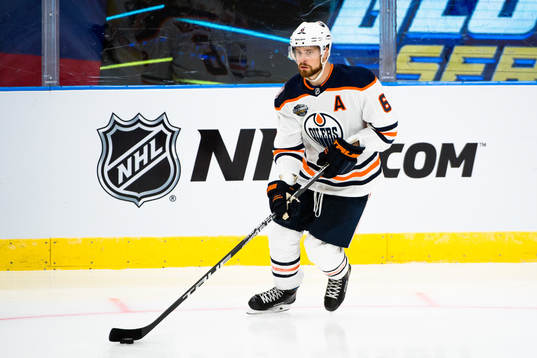 Adam Larsson of the Edmonton Oilers