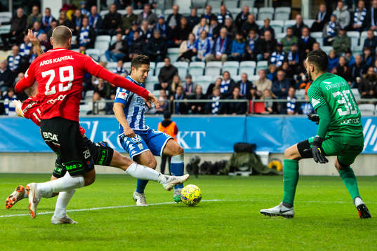 IFK Göteborgs David Boo Wiklander med målchans framför