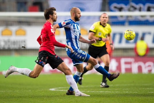 Trelleborgs Sebastian Ohlsson och IFK Göteborgs Robin