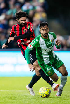 Hammarbys Jiloan Hamad och Brommapojkarnas Markus Gustafsson