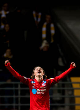 Helsingborgs Max Svensson jublar