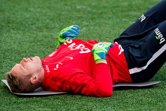 Goalkeeper Eirik Holmen Johansen of Norway