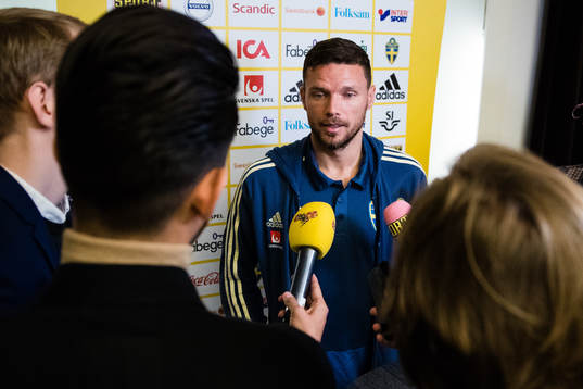 Sveriges Marcus Berg intervjuas