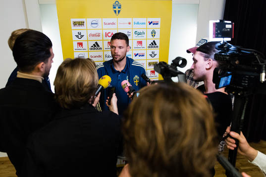 Sveriges Marcus Berg intervjuas