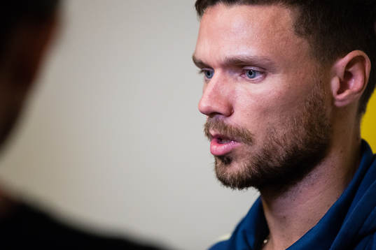 Sveriges Marcus Berg intervjuas
