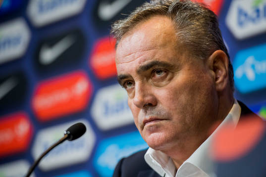 Tomaz Kavcic, head coach of Slovenia,