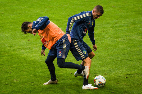 Jimmy Durmaz och Kristoffer Peterson