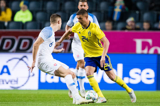 Jan Gregus of Slovakia and Kristoffer Peterson of Sweden