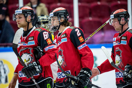 Malmö Redhawks Martin Janohls och Helge Grans