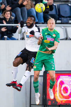 Örebros Michael Junior Omoh och Dalkurds Henrik Löfkvist