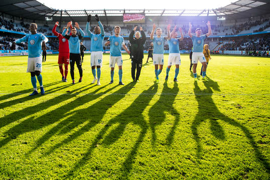 Malmö FFs spelare jublar