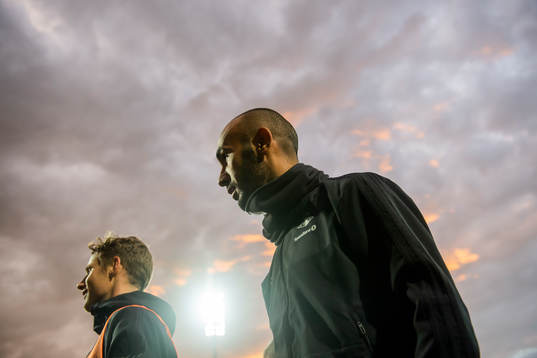 Vegar Eggen Hedenstad and Issam Jebali of Rosenborg