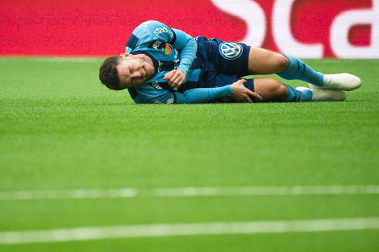 Djurgårdens Kerim Mrabti har ont