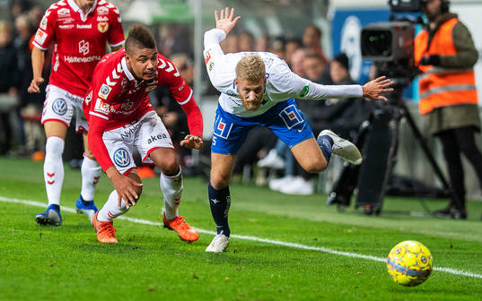 Kalmars Mikael Dyrestam och Norrköpings Filip Dagerstål