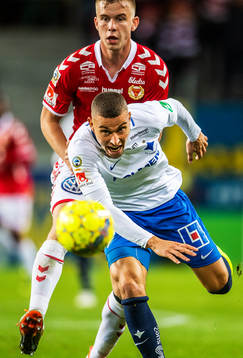 Kalmars Johan Stenmark och Norrköpings Jordan Larsson