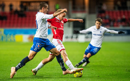Kalmars Isak Magnusson och Norrköpings Simon Thern