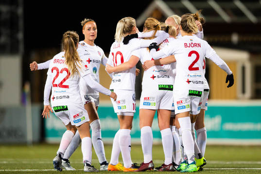 Rosengårds spelare jublar