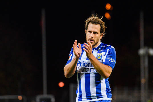 IFK Göteborgs Tobias Hysén jublar