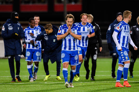 IFK Göteborgs Tobias Hysén jublar