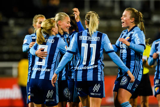 Djurgårdens Julia Spetsmark  jublar