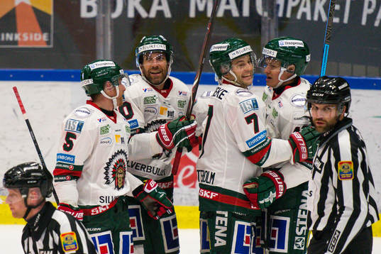 Frölundas Joel Lundqvist , Chay Genoway , Pathrik