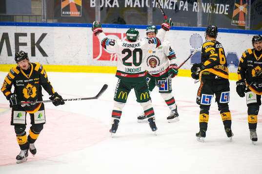 Frölundas Joel Lundqvist jublar