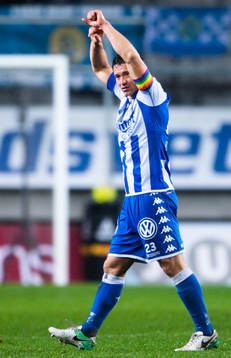 IFK Göteborgs David Boo Wiklander gestikulerar