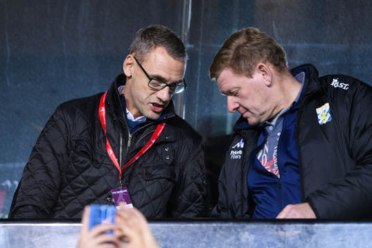 IFK Göteborgs t.f. sportchef Jonas Olsson och Alf