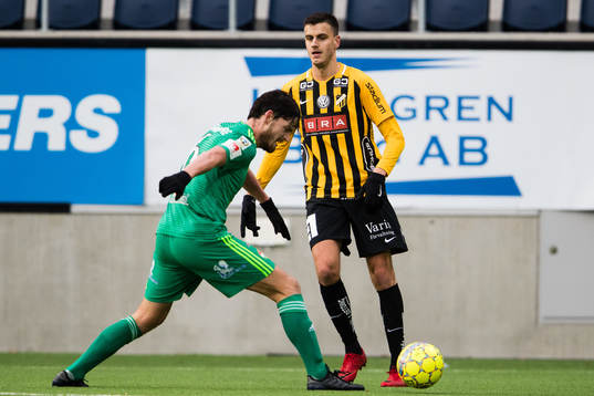 Dalkurds Robin Tranberg och Häckens Alexander Jeremejeff