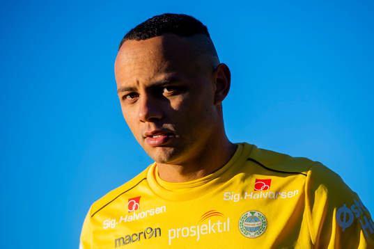Goalkeeper Nicklas Frenderup of Sandnes Ulf