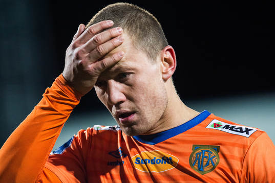 Ståle Steen Sæthre of Aalesund looks dejected