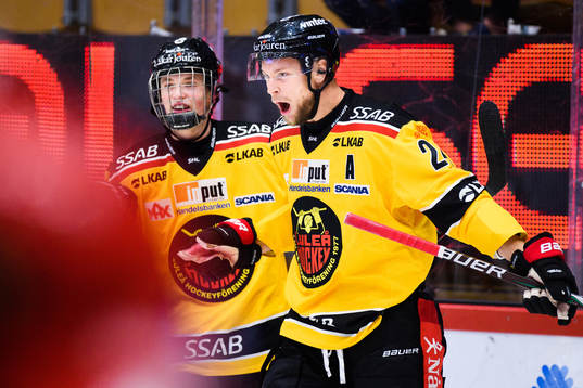 Luleås spelare jublar