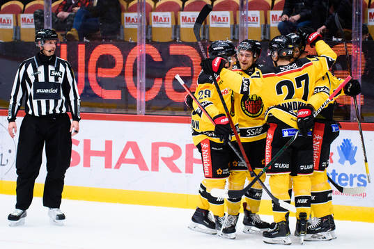 Luleås spelare jublar
