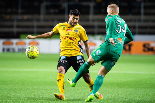 Elfsborgs Rami Kaib och Dalkurds Simon Strand