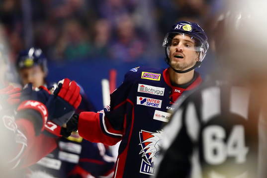 Linköpings Mattias Bäckman jublar