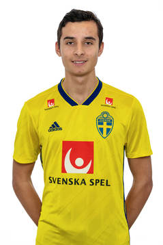 Gabriel Diaz i Sveriges P19-landslag i futsal poserar för ett porträtt den 31 oktober 2018 i Göteborg.