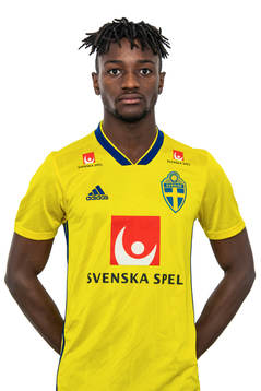 Fonti Kanu i Sveriges P19-landslag i futsal poserar för ett porträtt den 31 oktober 2018 i Göteborg.