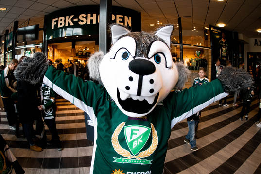 Färjestads maskot Ture Varg