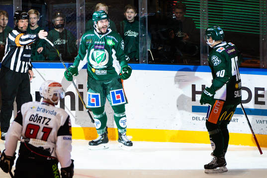 Färjestads Ilari Melart och Färjestads Tomi Sallinen