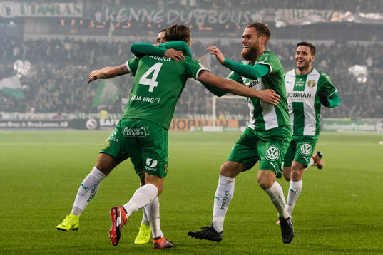 Hammarbys Björn Paulsen jublar