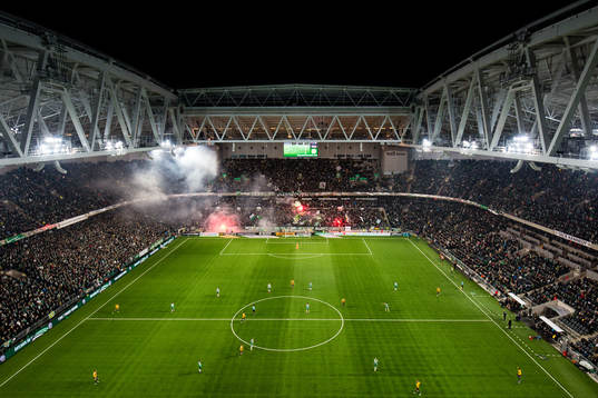 Generell vy över Tele2 Arena