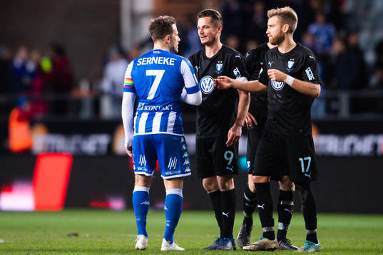 IFK Göteborgs Tobias Hysén och Malmö FFs Markus