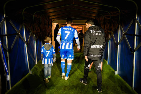 IFK Göteborgs Tobias Hysén i spelartunneln