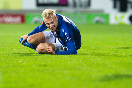 Sondre Sørløkk of Ranheim in pain