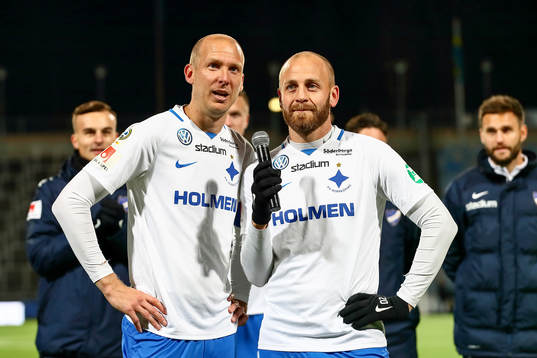 Norrköpings Andreas Johansson  och Daniel Sjölund