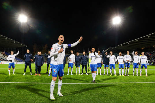 Norrköpings Andreas Johansson jublar med laget