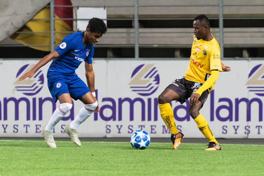 Elfsborgs Isaac Prince Kouame och Chelseas Ian Maatsen