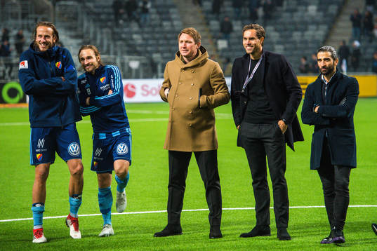 Jonas Olsson , Kevin Walker, Kim Källström och Johan