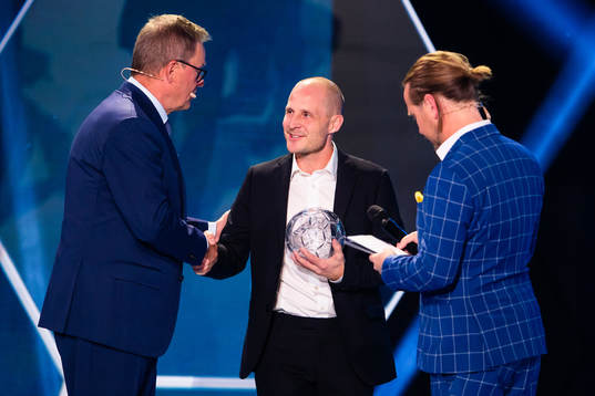 Piteås tränare Stellan Carlsson (ej i bild) får priset