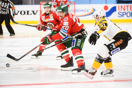 Frölundas Joel Lundqvist och Skellefteås Fredrik Lindgren